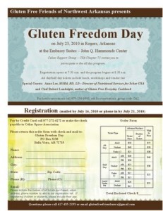 Gluten Freedom Day Event Flyer