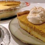 pumpkin pie slice with pie