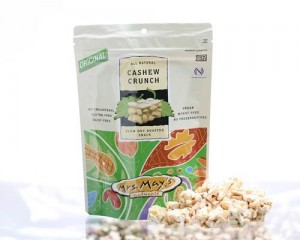 Gluten free travel foods mrs may's cashew crunch