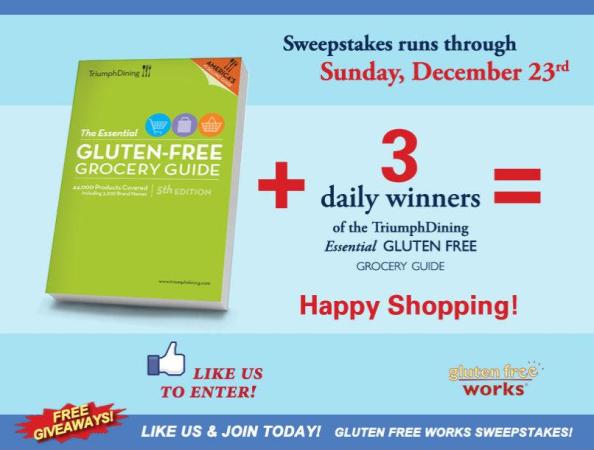 Facebook Triumph Dining Gluten Free Works Sweepstakes