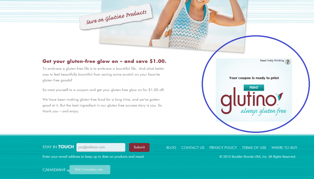 Glutino $1 Off Coupon | Gluten Free Works